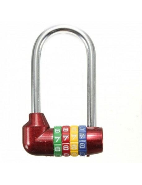 Long 4 Digit Number Code Dial Combination Padlock Security Safety Cabinet Luggage Lock