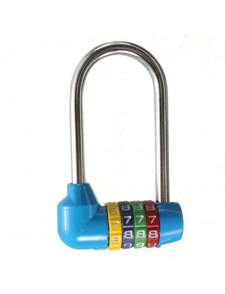 Long 4 Digit Number Code Dial Combination Padlock Security Safety Cabinet Luggage Lock