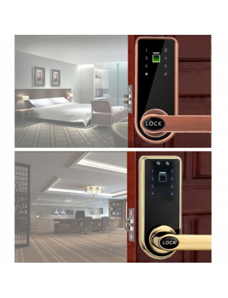 Digital Electronic Password Touch Fingerprint Door Lock Keyless Anti-theft