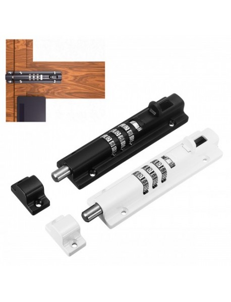 Door Bolt Lock Sliding Combination Code Resettable For Gate Shed Garage Cabinet