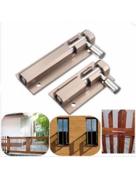 Door Bolt Slide Security Lock Zinc Alloy for Home Guard Gate Drawer Wardrobe Fence