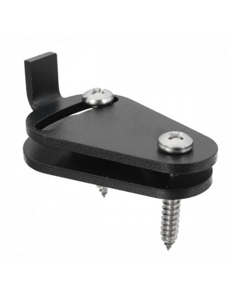 Stainless Steel Barn Door Lock Black Solid Cast Cron Sliding Door Latch