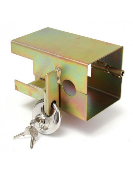 Universal Metal Trailer Security Lock Tow Anti-theft Lock With 2 Keys