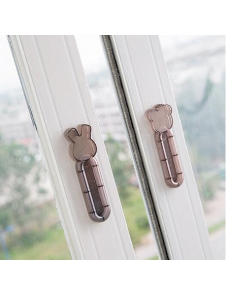 2 PCS Window Paste Handle Stickers Cabinet Door Handle  Wardrobe Lock Handle  Hook