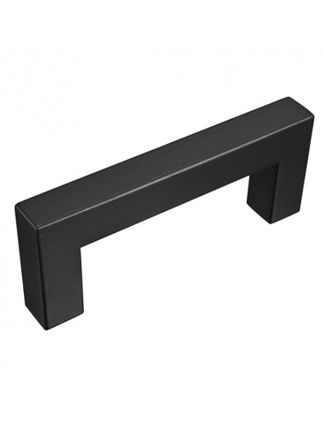 12x12mm Black Hollow Square Stainless Steel Door Handles Drawer Pull For Cupboard Cabinet