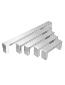 10x20mm Silver Hollow Square Stainless Steel Door Handles For Cupboard Cabinet