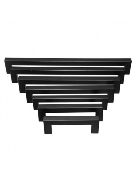 10x20mm Black Hollow Square Stainless Steel Door Handles Drawer Pull For Cupboard Cabinet