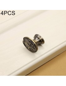 34mm 2806 Green Bronze Cabinet Wardrobe Door Drawer Vintage Zinc Alloy Solid Single Hole Handle