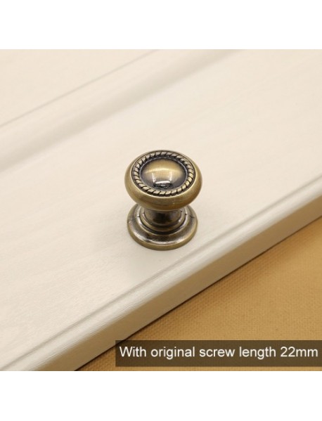 30mm 266 Green Bronze Cabinet Wardrobe Door Drawer Vintage Zinc Alloy Solid Single Hole Handle