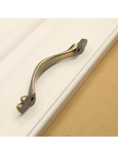 2804 Green Bronze Cabinet Wardrobe Door Drawer Vintage Zinc Alloy Solid Handle, Hole Distance: 96mm