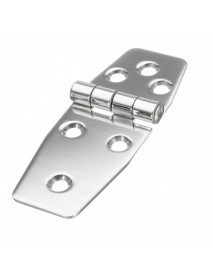 38x97mm Flush Hinges 316 Stainless Steel Polished Silver for Boat Marine Door