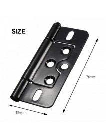 76x35mm Black Iron Door Injection Hinge Lash  For Furniture Cabinet