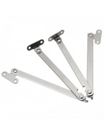 2pcs Zinc Plated Steel Folding Door Cabinet Stays Hinge Portal Bracing