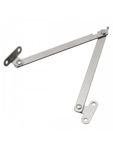 2pcs Zinc Plated Steel Folding Door Cabinet Stays Hinge Portal Bracing