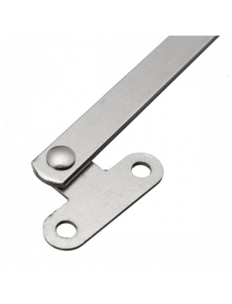 2pcs Zinc Plated Steel Folding Door Cabinet Stays Hinge Portal Bracing