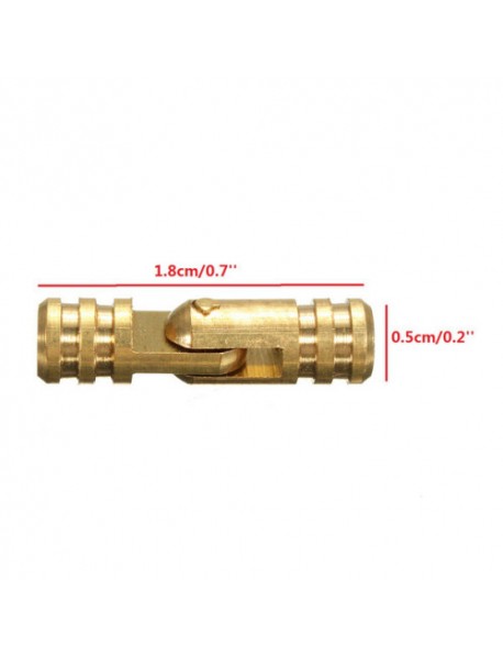 5mm x 18mm Pure Copper Brass Wine Jewelry Box Hidden Invisible Concealed Barrel Hinge