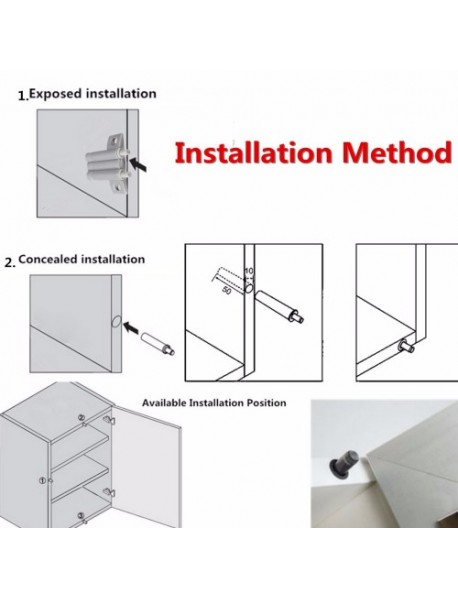 Cabinet Cupboard Kitchen Door Dampers Buffer Soft Closer Cushion Close Stops