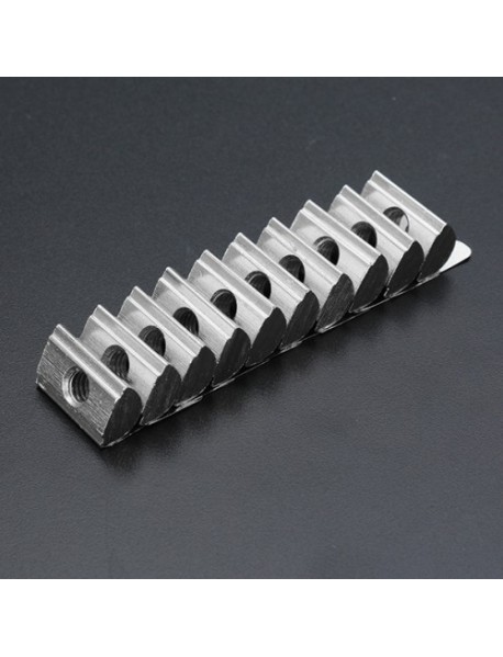 10pcs 4040 M6 Shrapnel Nut Block Elastic Nut EU Standard for 4040 Aluminum Profile