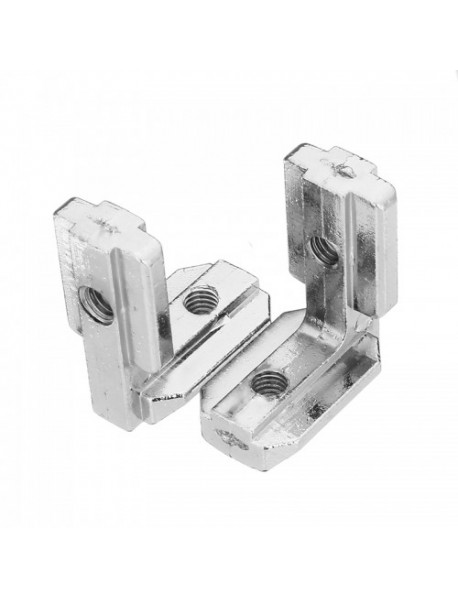 Suleve LJ40 5Pcs T Slot L Shape Inside Corner Connector Joint Bracket for 4040 Series Aluminum Profile