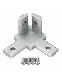 CJ30 T Slot 3 Way 90 Degree Inside Corner Connector Joint Bracket for 3030 Series Aluminum Profile