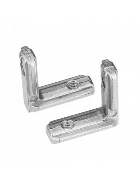 LJ20 5Pcs T Slot L Shape Inside Corner Connector Joint Bracket for 2020 Series Aluminum Profile