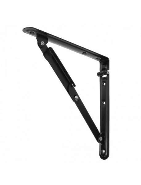 Multipurpose Folding Shelf Bench Table Support Bracket Black Iron Furniture Hardware