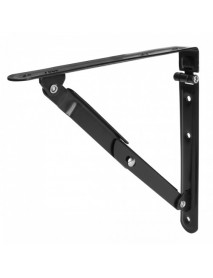 Multipurpose Folding Shelf Bench Table Support Bracket Black Iron Furniture Hardware