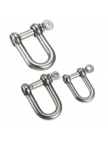 Shackle with Screw Pin 304 Stainless Steel U Shape Bracelet Shackle