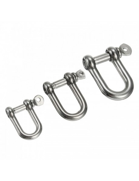 Shackle with Screw Pin 304 Stainless Steel U Shape Bracelet Shackle