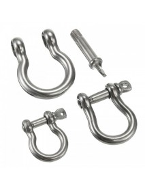 Ring Bow Shackle with Screw Pin 304 Stainless Steel Bracelet Shackle