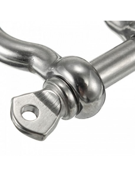 Ring Bow Shackle with Screw Pin 304 Stainless Steel Bracelet Shackle