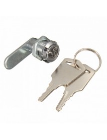 16mm Keyed Alike Cam Lock For Filing Cabinet Mailbox Drawer Cupboard with 2 Keys