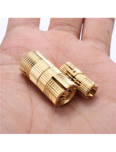 4pcs Round Brass Hinge Invisible Fold Doorway Pages Table Folding Extension