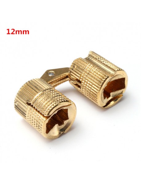 4pcs Round Brass Hinge Invisible Fold Doorway Pages Table Folding Extension