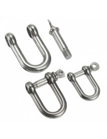 Shackle with Screw Pin 304 Stainless Steel U Shape Bracelet Shackle